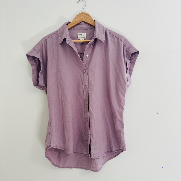 Tilley Women's Medium Short Sleeve 100% Tencel Shirt Colour: Dusty purple - Picture 1 of 10